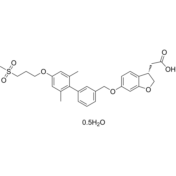 Fasiglifam hemihydrate (TAK-875 hemihydrate) 1374598-80-7